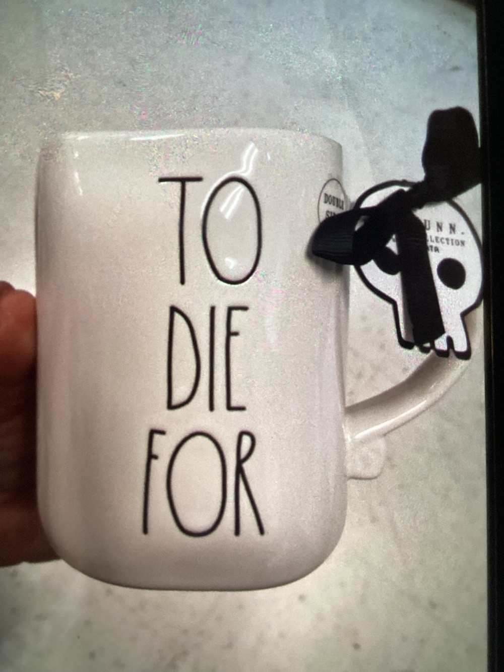 New Rae Dunn Halloween.Coffee Mug- rose/ to die for